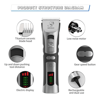 ShopTechPet™ Pro-Grade Silent Grooming Kit