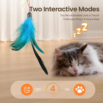ShopTechPet™ 2-in-1 Smart Interactive Cat Toy