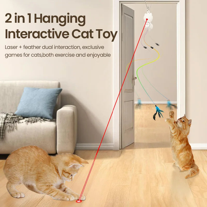 ShopTechPet™ 2-in-1 Smart Interactive Cat Toy