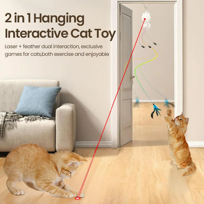 ShopTechPet™ 2-in-1 Smart Interactive Cat Toy