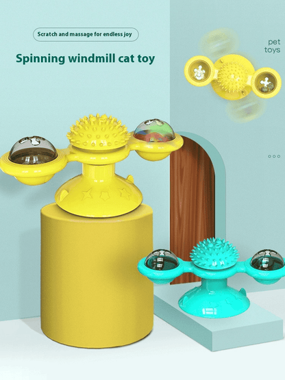 ShopTechPet™ 360° Interactive LED Windmill Cat Toy