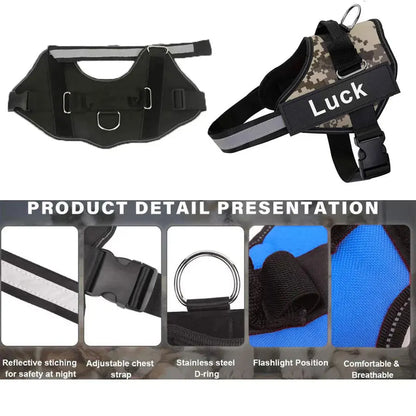 ShopTechPet™ Personalized No-Pull Dog Harness | Custom ID & Reflective Safety