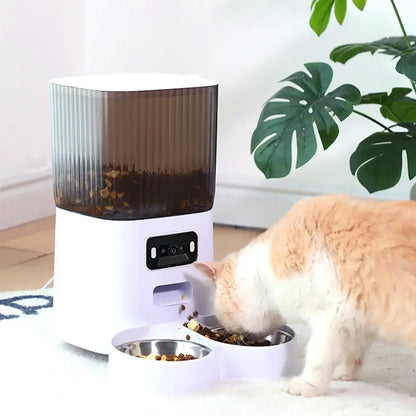 ShopTechPet™ Smart HD Camera Dual Pet Feeder