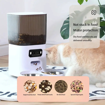 ShopTechPet™ Smart HD Camera Dual Pet Feeder