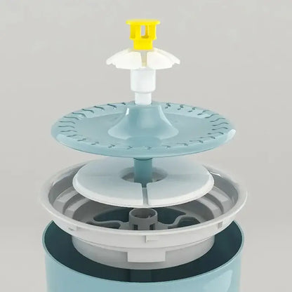 ShopTechPet™ Smart Auto-Shutoff Pet Fountain - Dark Blue (2.4L)