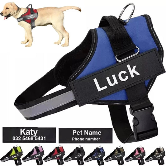ShopTechPet™ Personalized No-Pull Dog Harness | Custom ID & Reflective Safety