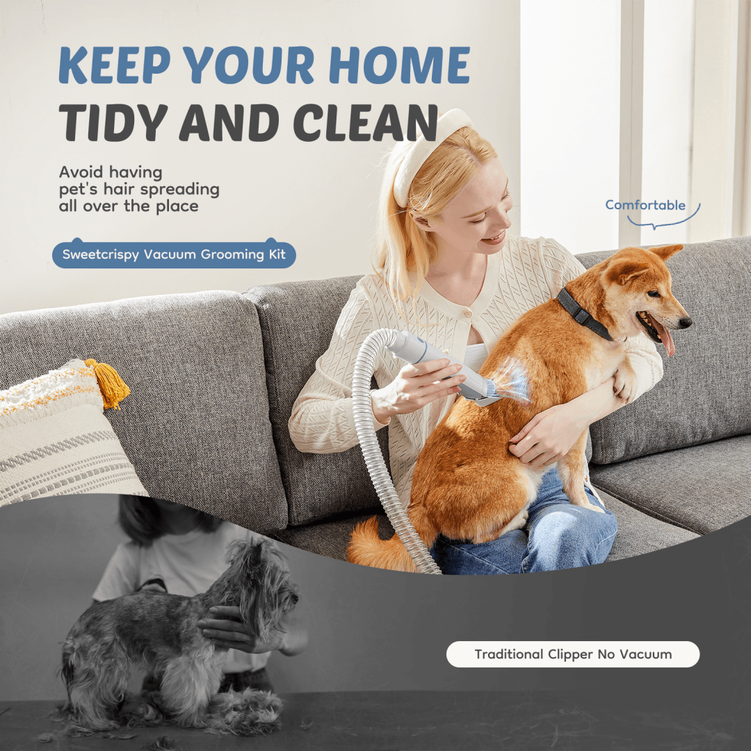 ShopTechPet™ Pro-Groom 5-in-1 Pet Vacuum & Grooming Salon