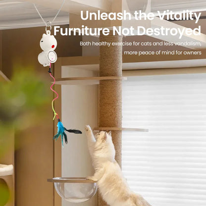 ShopTechPet™ 2-in-1 Smart Interactive Cat Toy