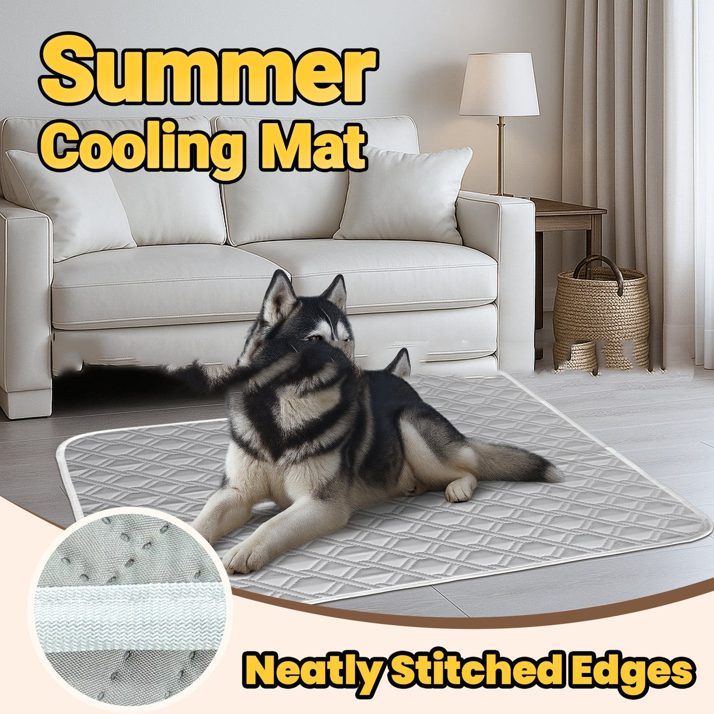 ShopTechPet™ Orthopedic Ice Silk Summer Cooling Mat