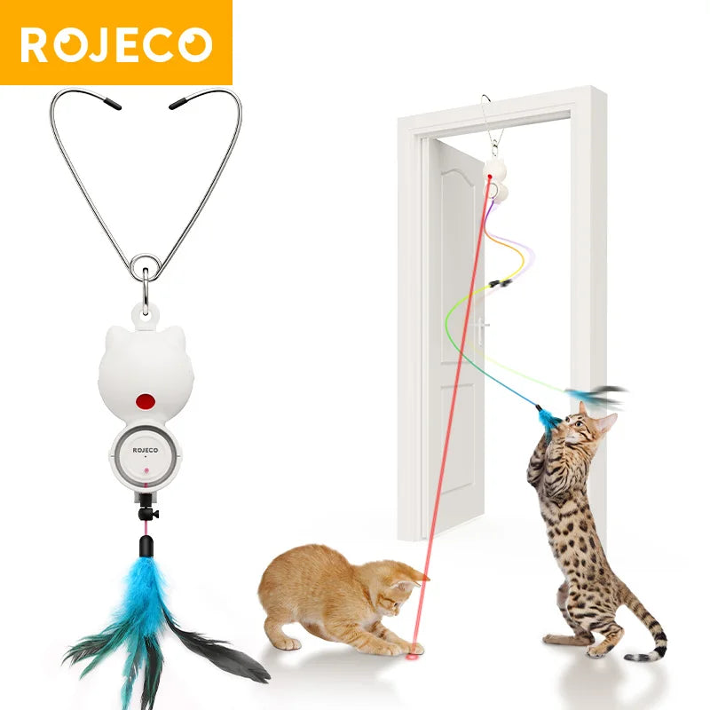 ShopTechPet™ 2-in-1 Smart Interactive Cat Toy