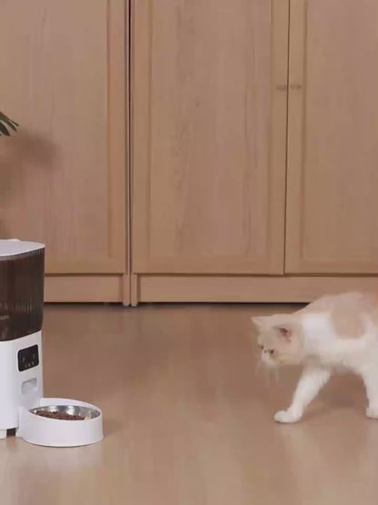 ShopTechPet™ Smart HD Camera Single Bowl Pet Feeder