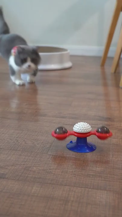 ShopTechPet™ 360° Interactive LED Windmill Cat Toy